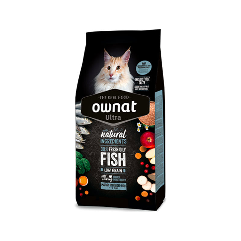 Ownat Ultra Mature Sterilised Fish pienso para gatos