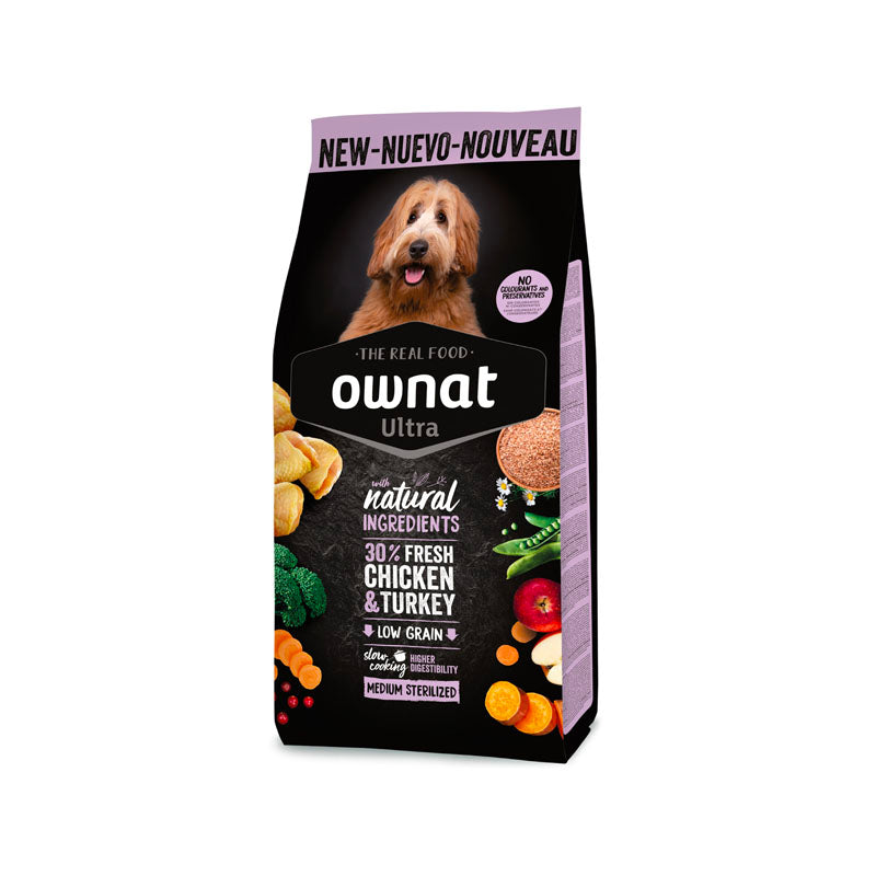 Ownat Ultra Medium Sterilised pienso para perros Imagen principal del producto