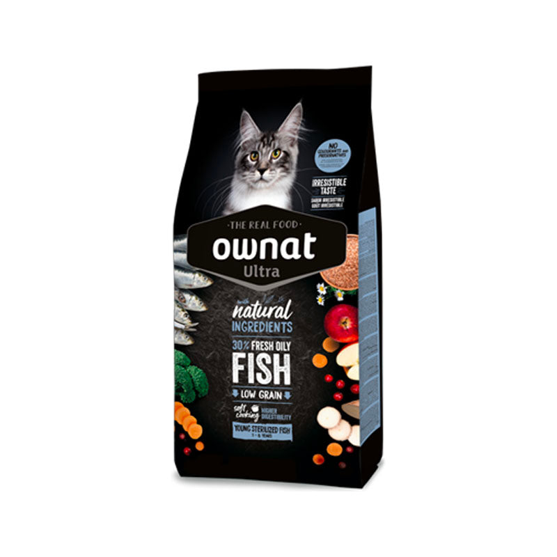 Ownat Ultra Young Sterilised Fish pinso per a gats Imatge principal del producte