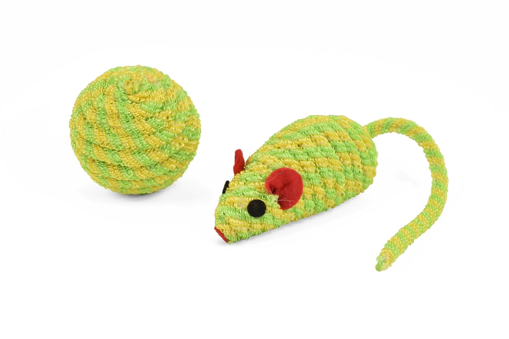 Pack pelota-ratón con catnip