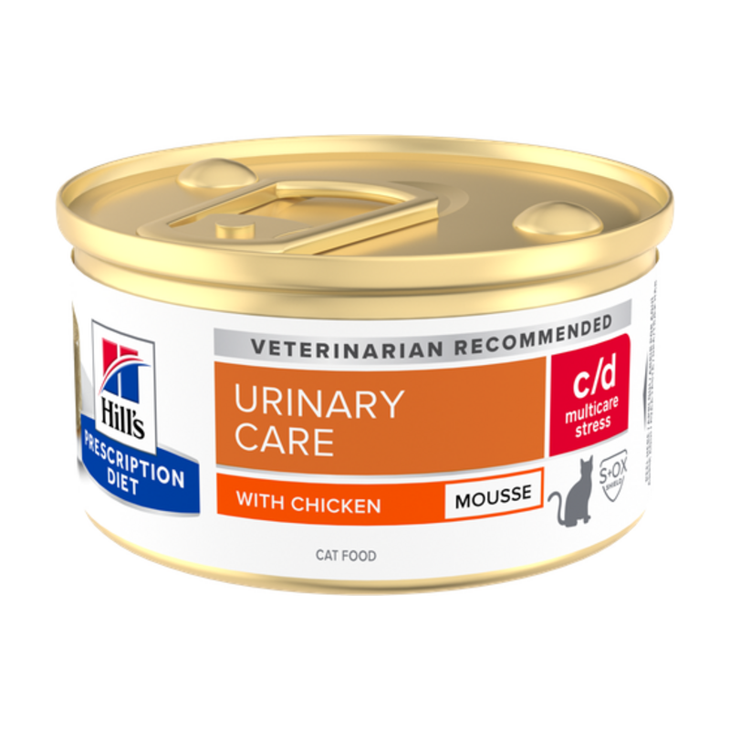 Hill's Prescription Diet c/d Multicare Stress Mousse de pollo para gatos 85 g