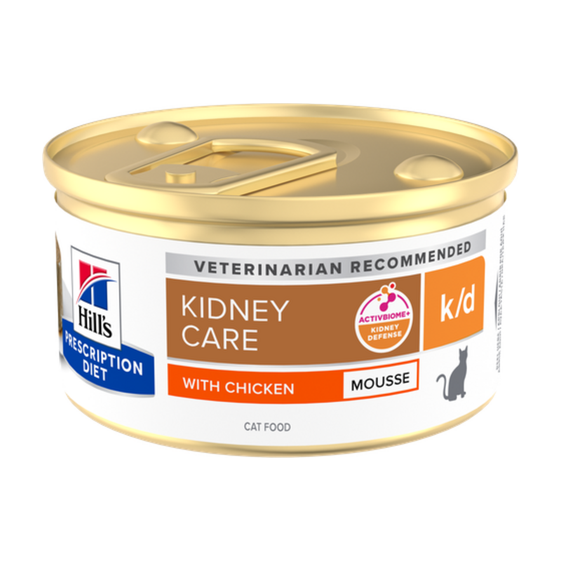 Hill's Prescription Diet k/d Kidney Care Mousse de pollo para gatos 85 g