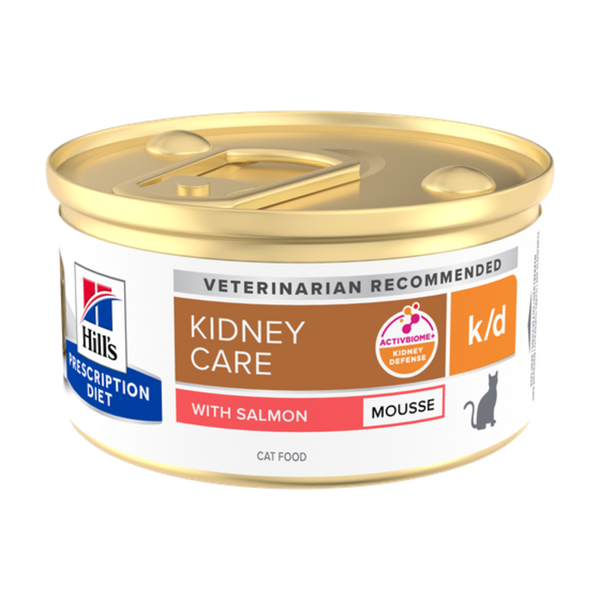 Hill's Prescription Diet k/d Kidney Care Mousse de salmón para gatos 85 g