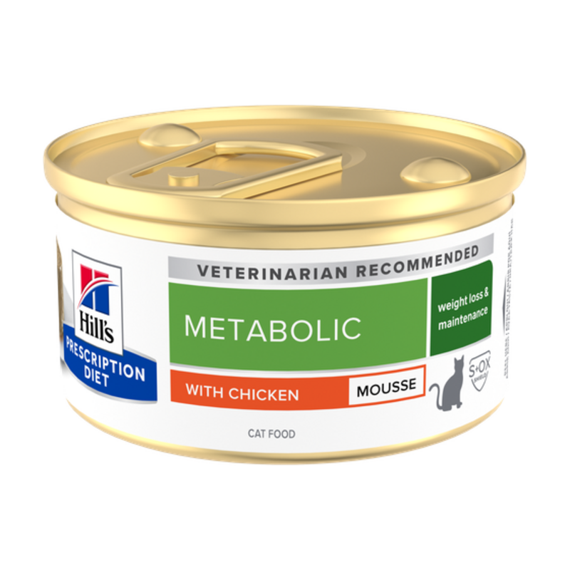 Hill's Prescription Diet Metabolic Mousse de pollo para gatos 85 g