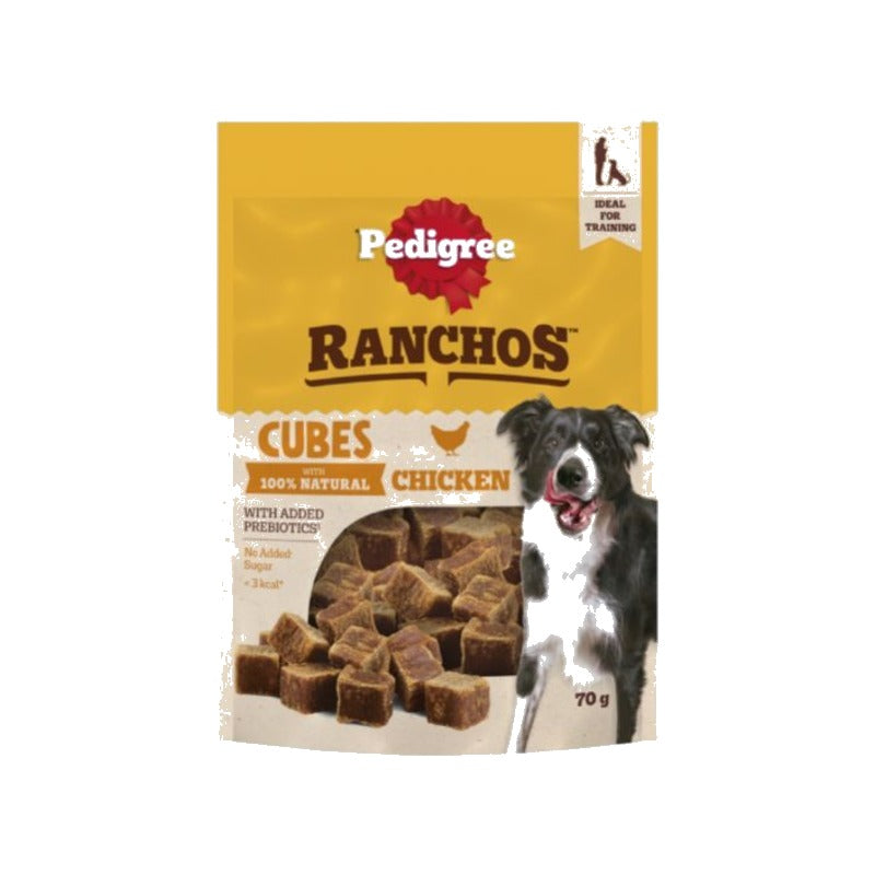 Pedigree Ranchos Cubes Pollo 70 g
