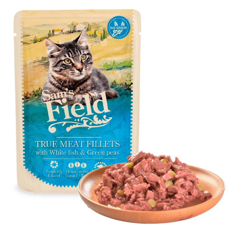 gat filets peix blanc pèsols sobre 85 g Imatge principal del producte