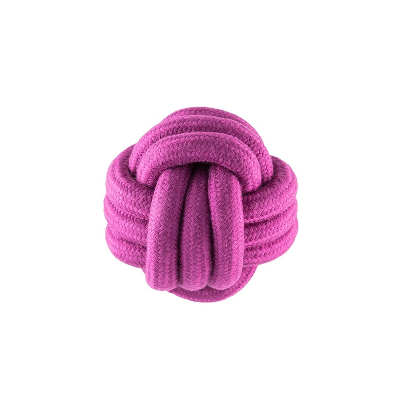 pelota fuerte nudos lila 13cm
