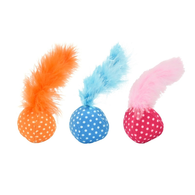 Topos amb pluma i catnip