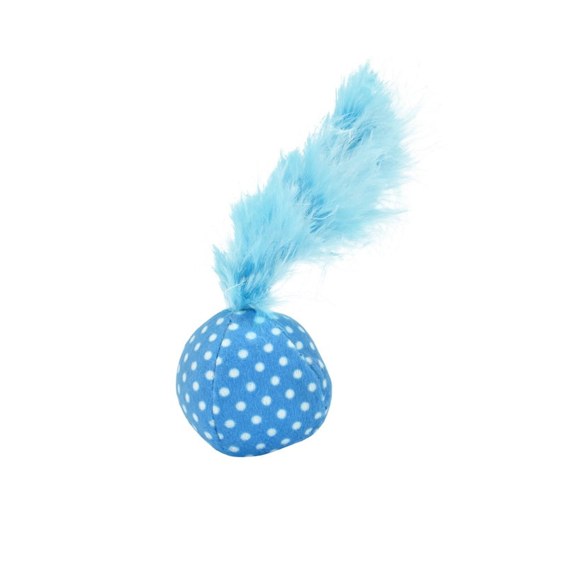 Topos amb pluma i catnip