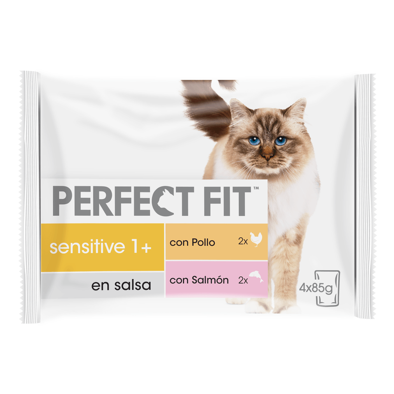 gato pollo y salmón 4x85gr