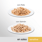 gato pollo y salmón 4x85gr