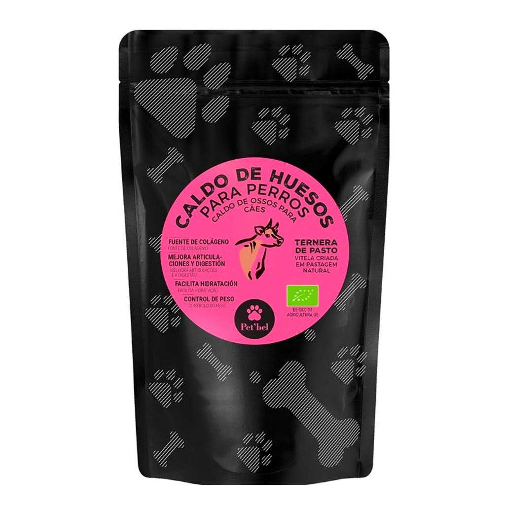 Brou d'ossos de vedella per a gos 230 ml