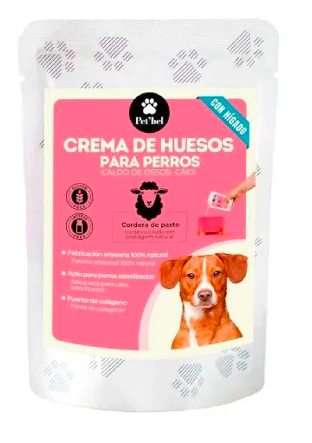 Crema de huesos de cordero para perro 100ml Imagen principal del producto