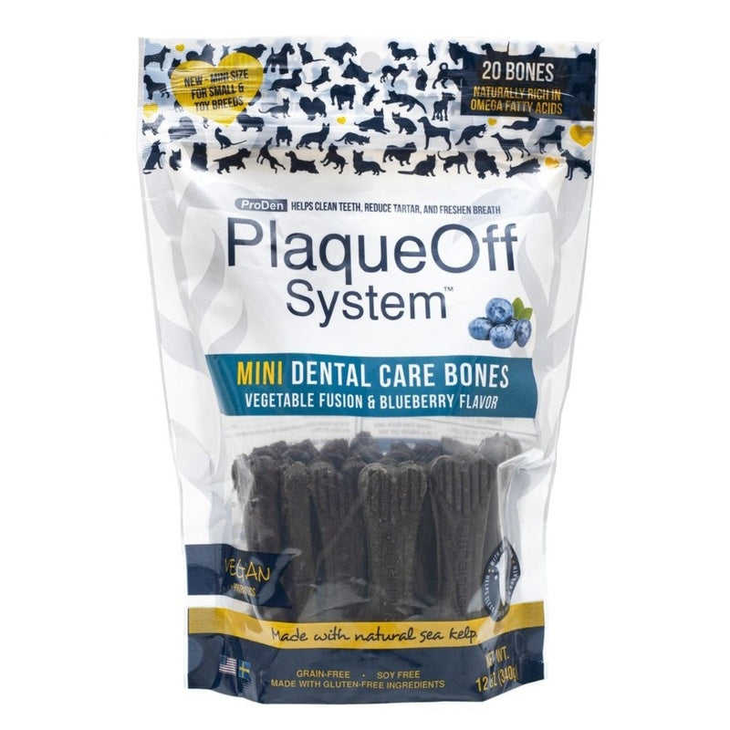 Plaque off dental mini bone bluberry 340gr Imagen principal del producto
