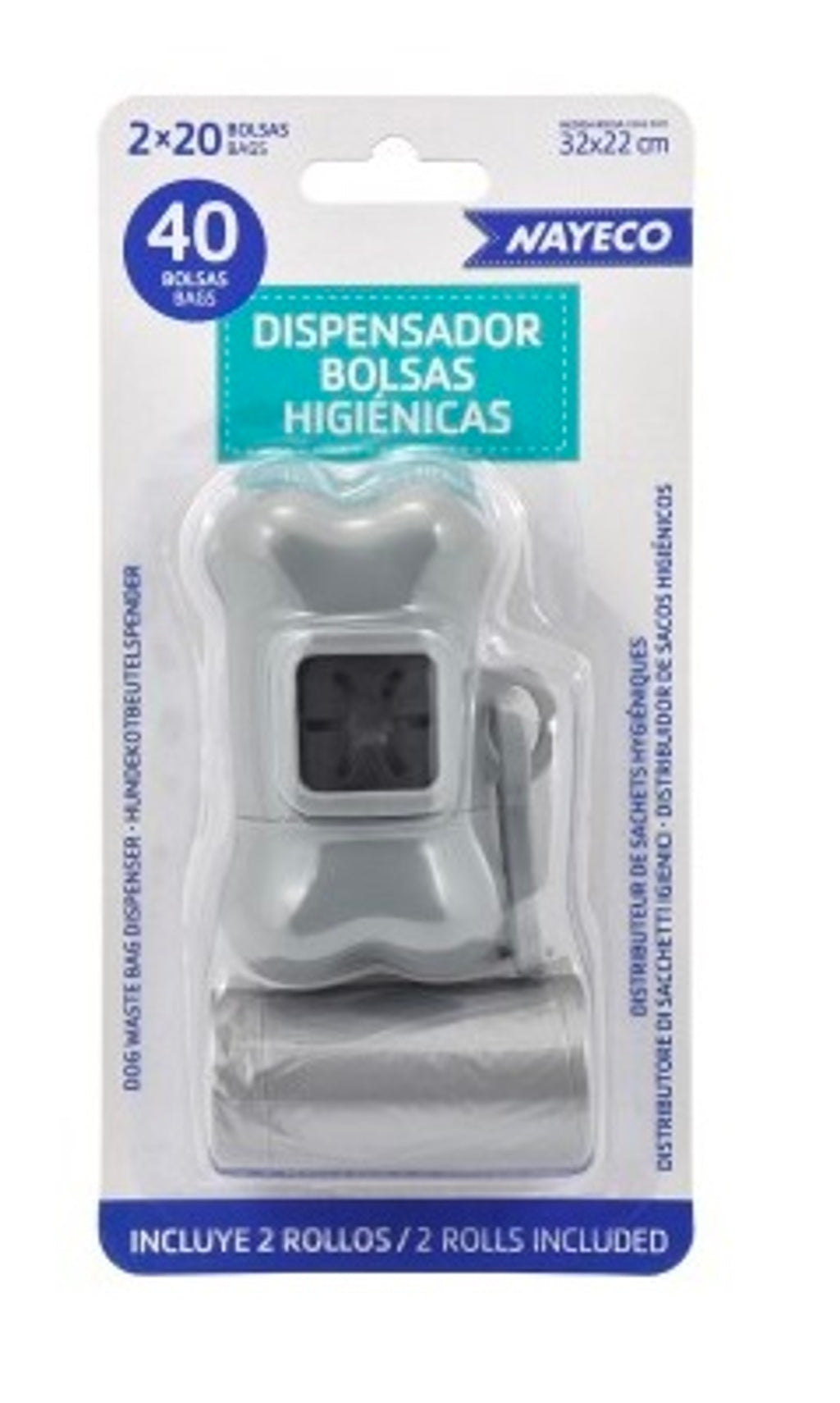 portabolsas higièniques gris