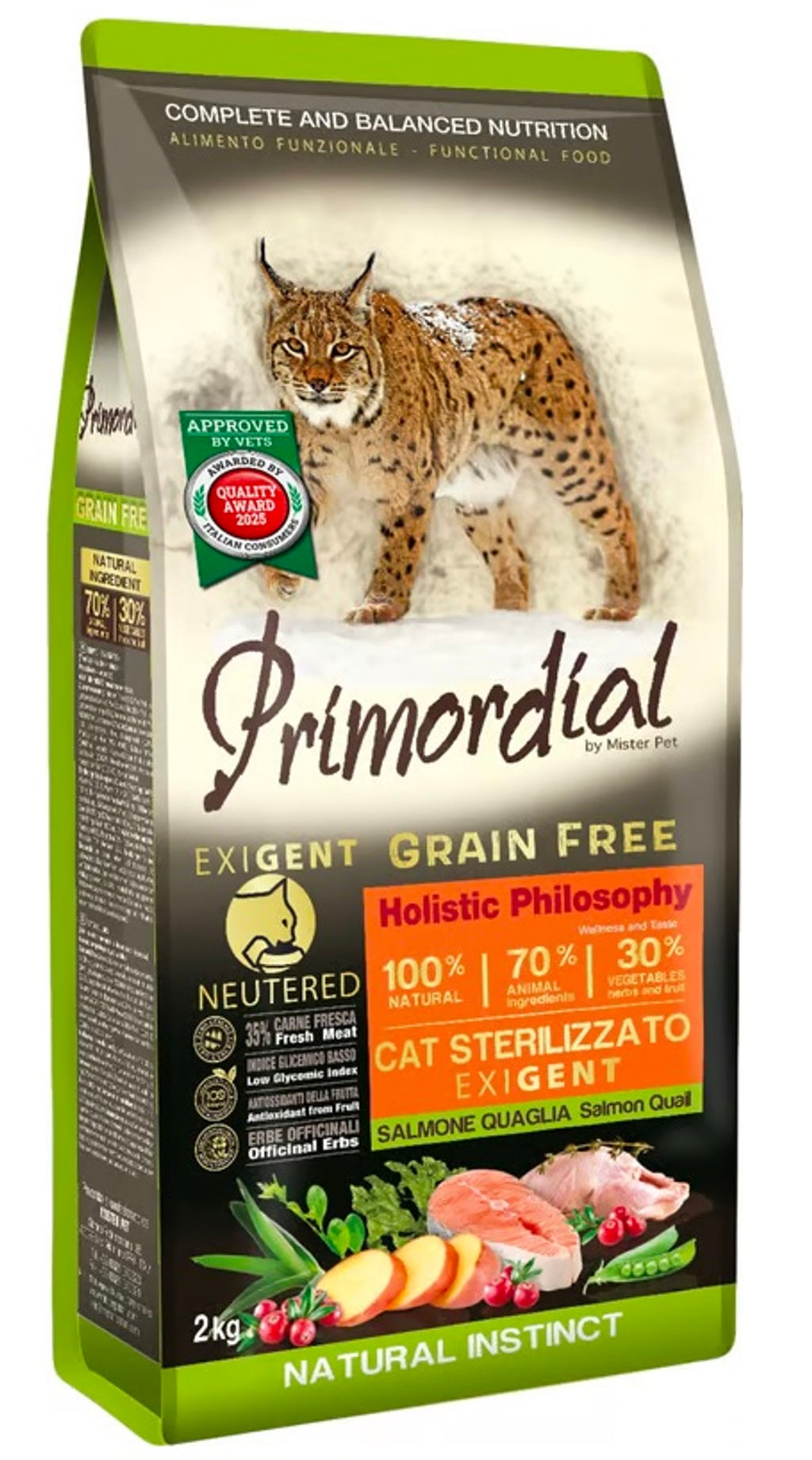 gato esterilizado exigente salmón y codorniz 2 kg Imagen principal del producto