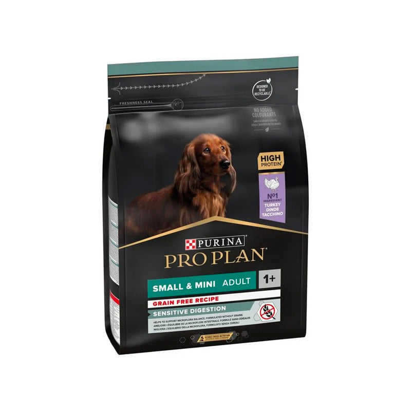Pro Plan Small & Mini Sensitive Digestion amb gall dindi pinso per a gossos Imatge principal del producte