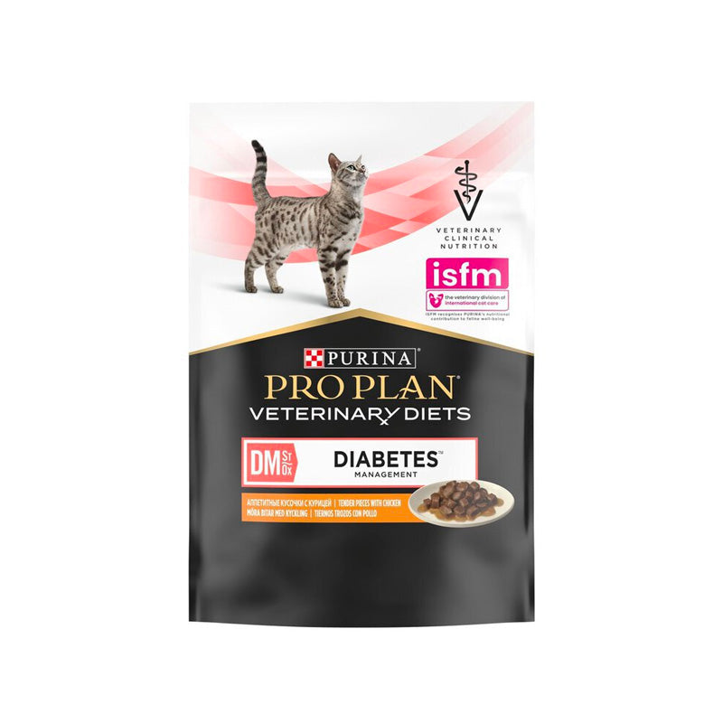 Pro Plan Veterinary DM Diabetes amb pollastre Pouch per a gats Imatge principal del producte