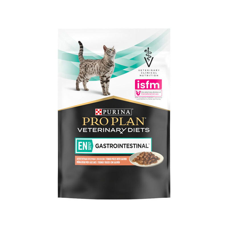 Pro Plan Veterinary en Gastrointestinal con salmón Pouch para gatos