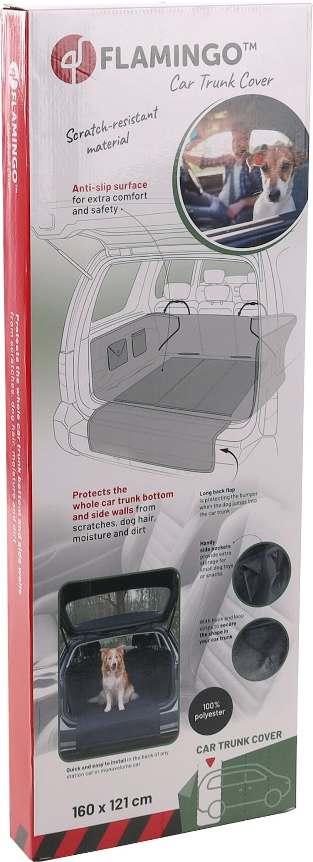 Flamingo Protector Negre Aiko per a Maletero del cotxe 160x1 Imatge secundària del producte
