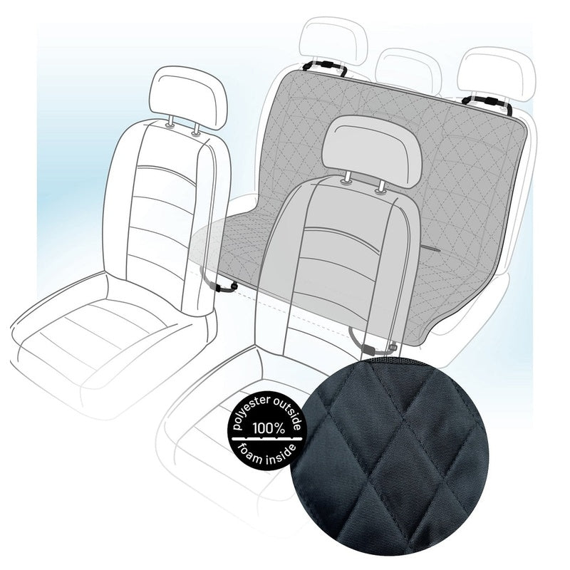 Protector negro Kia para asiento trasero del coche