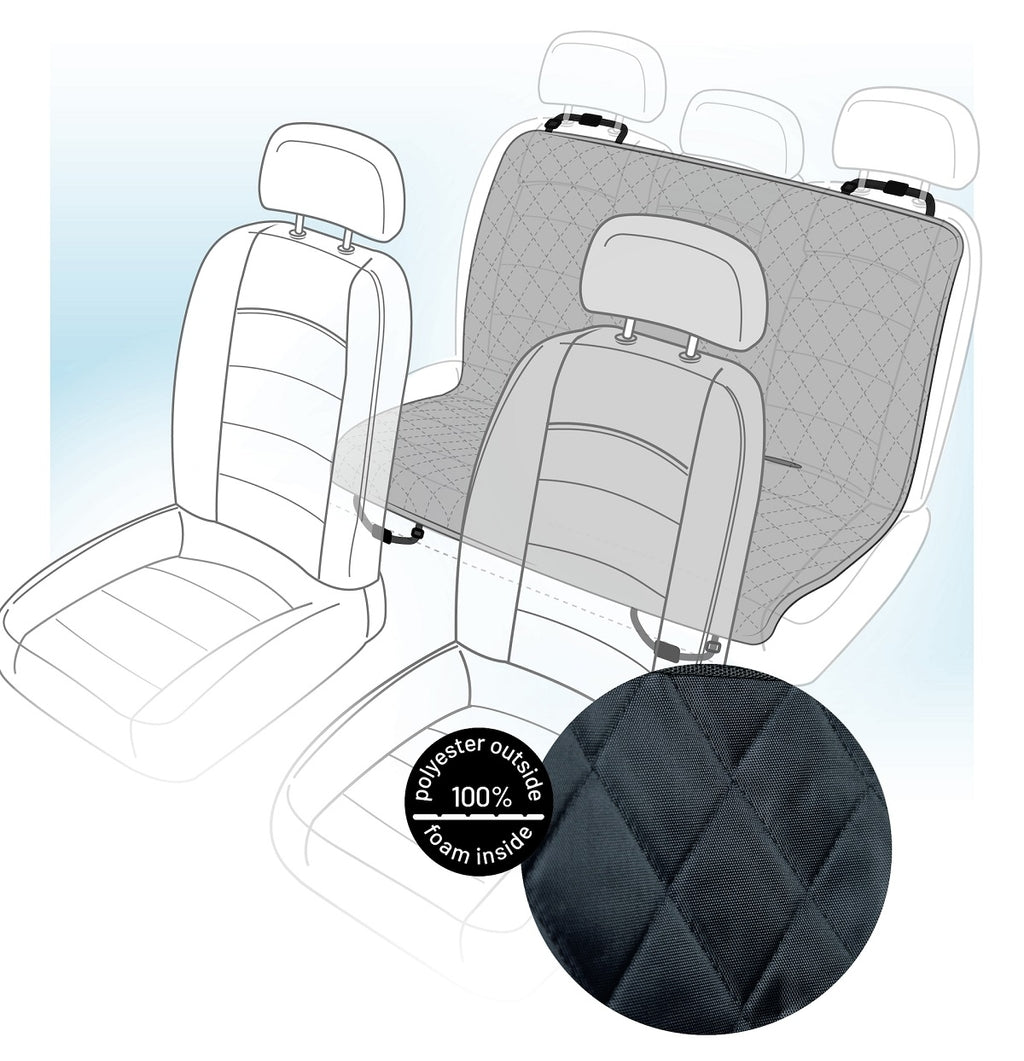Protector negre Kia per a asiento trasero del cotxe