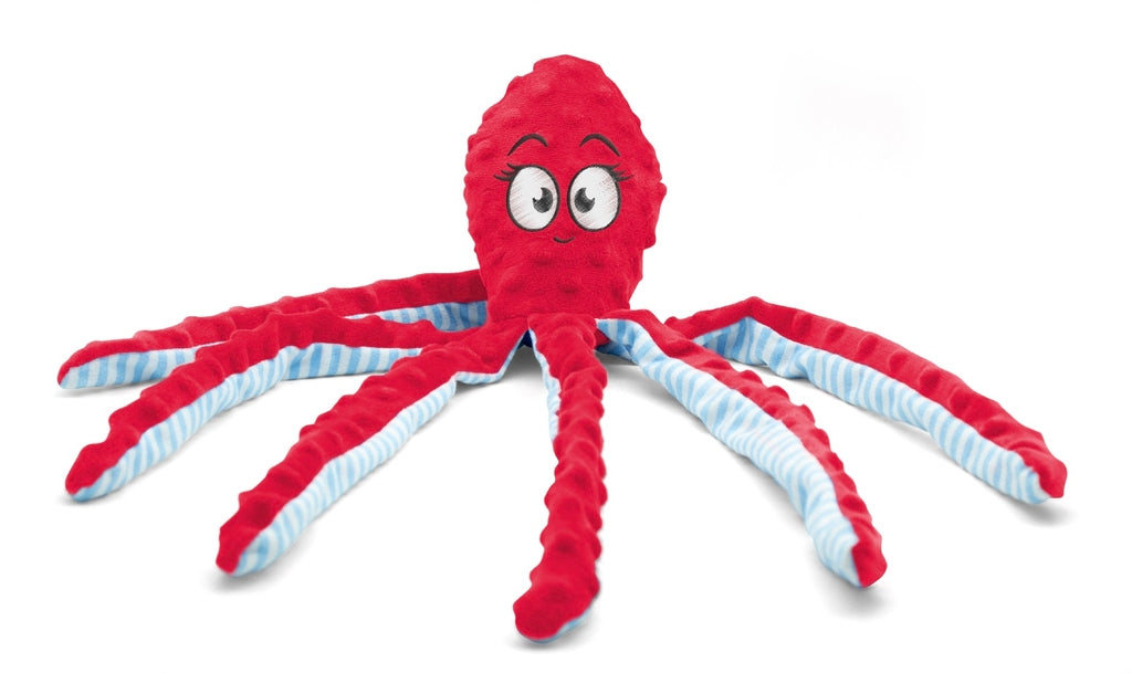 pulpo de peluix amb sonajero vermell 45 cm Imatge principal del producte