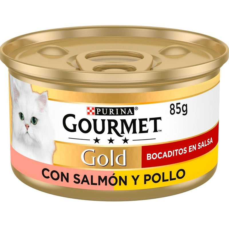 gato gold bocaditos salmón/pollo 85g Imagen principal del producto