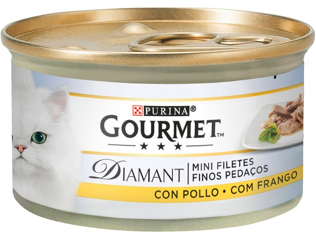 gato diamant finas lonchas pollo