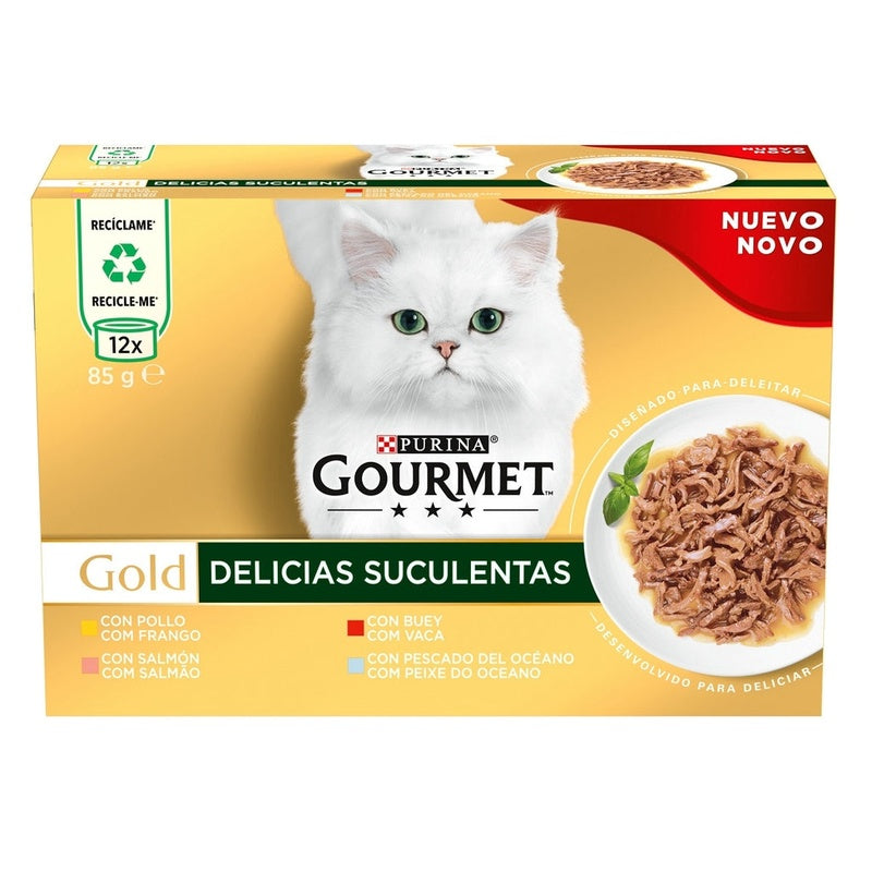 gato gold delícias suculentas 12x85gr