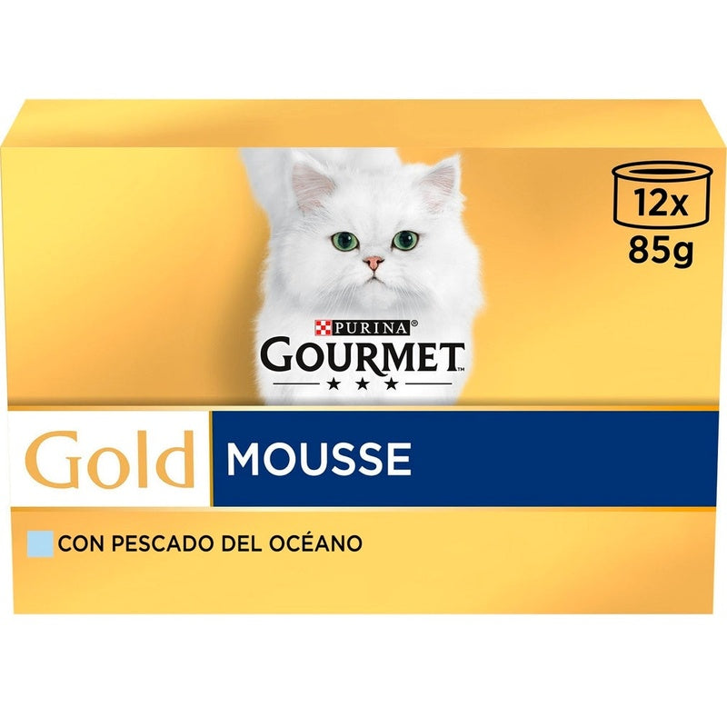 gato gold mousse pescado 12x85gr
