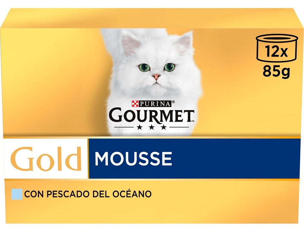 gato gold mousse pescado 12x85gr