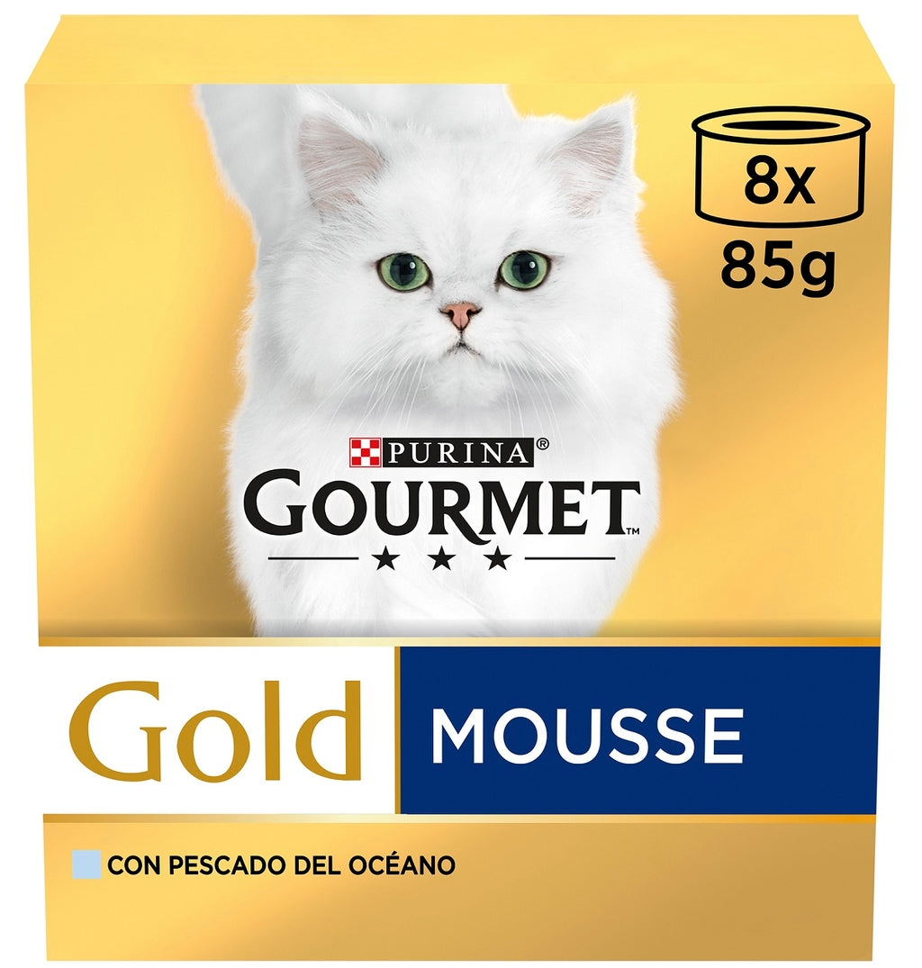 gato gold mousse pescado 8x85gr