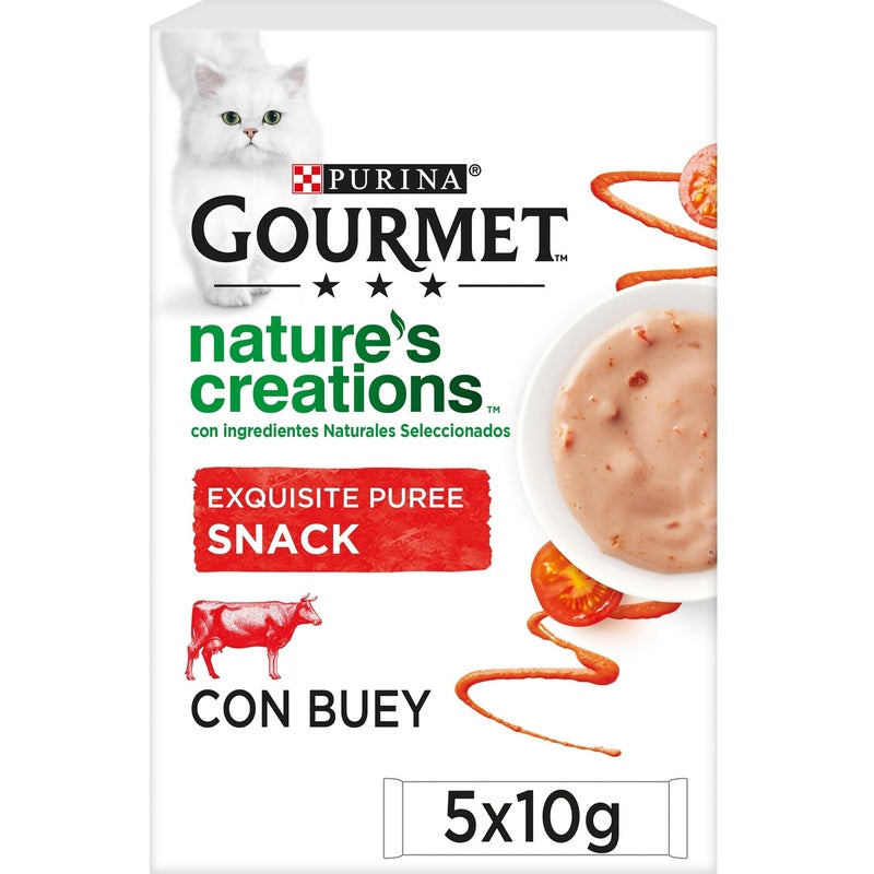 gato nature's puree buey 5x10gr