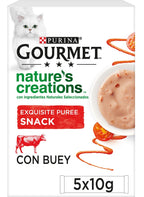 gato nature's puree buey 5x10gr