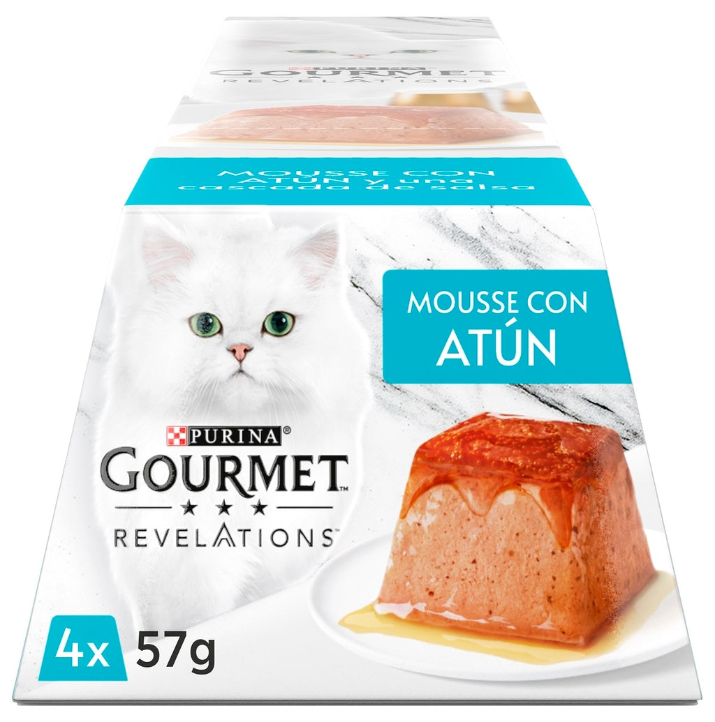 gato revelations mousse atún 4x57gr