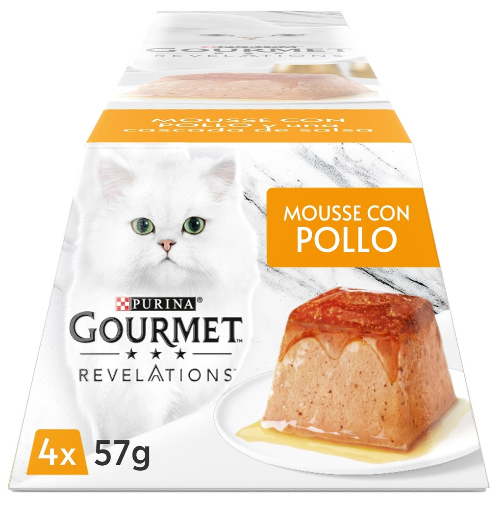 gato revelations mousse pollo 4x57gr