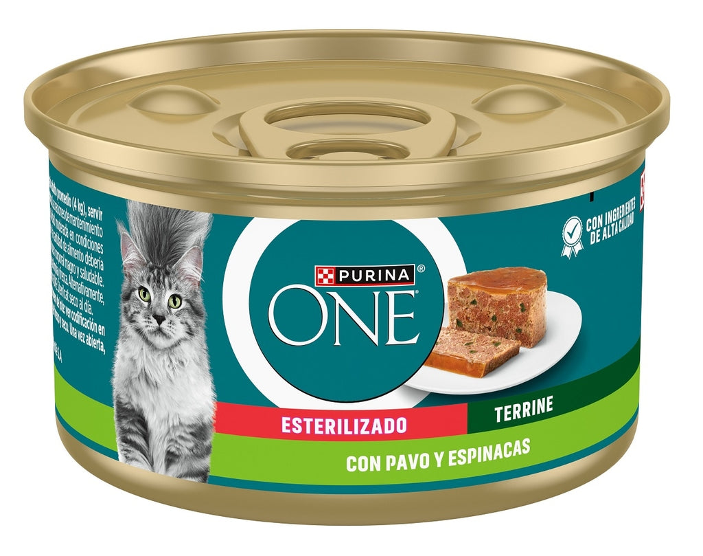 gato sterilized pavo espinacas 85gr Imagen principal del producto