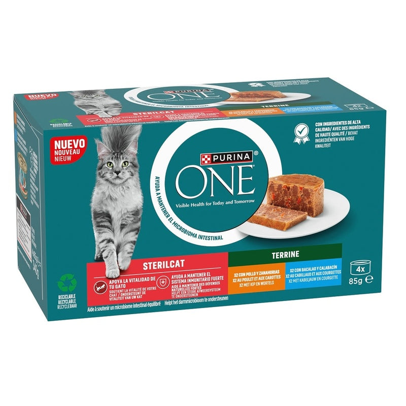 gat sterilized pollestre pastanaga 4x85 g Imatge principal del producte