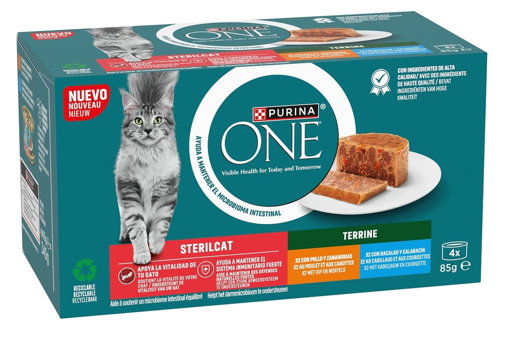 gato sterilized pollo zanahoria 4x85gr