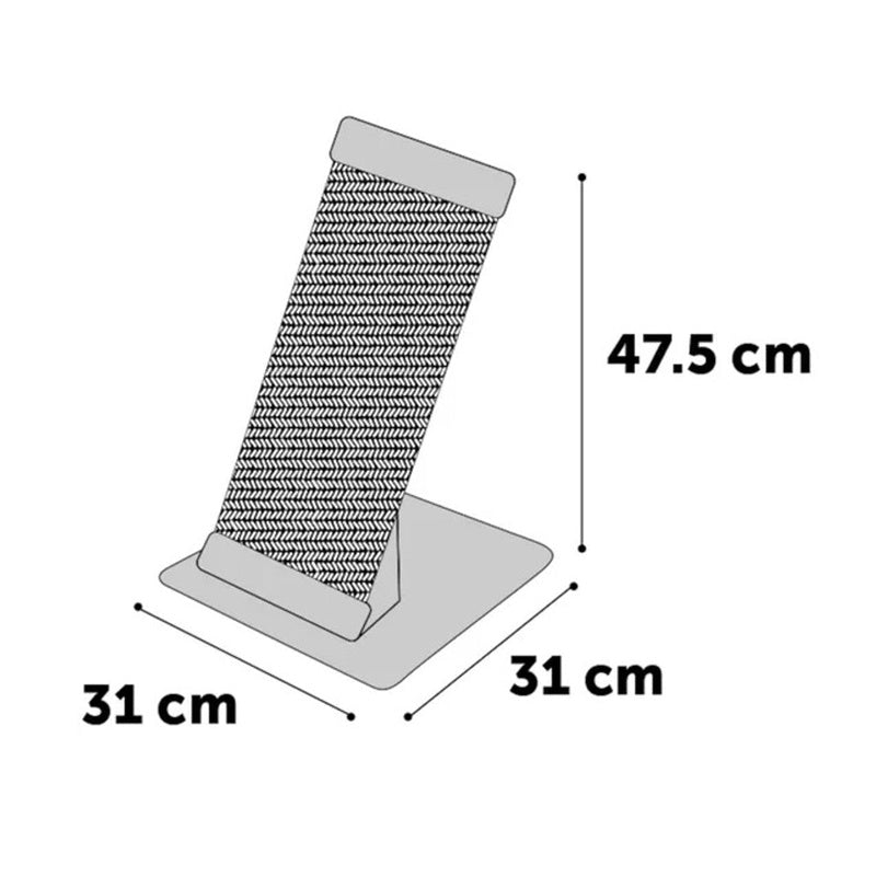 rascador greta gris 31X31X47,5 cm