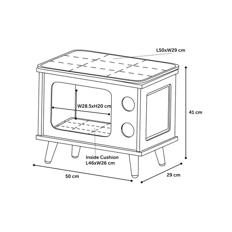 rascador TV 50X29X41cm