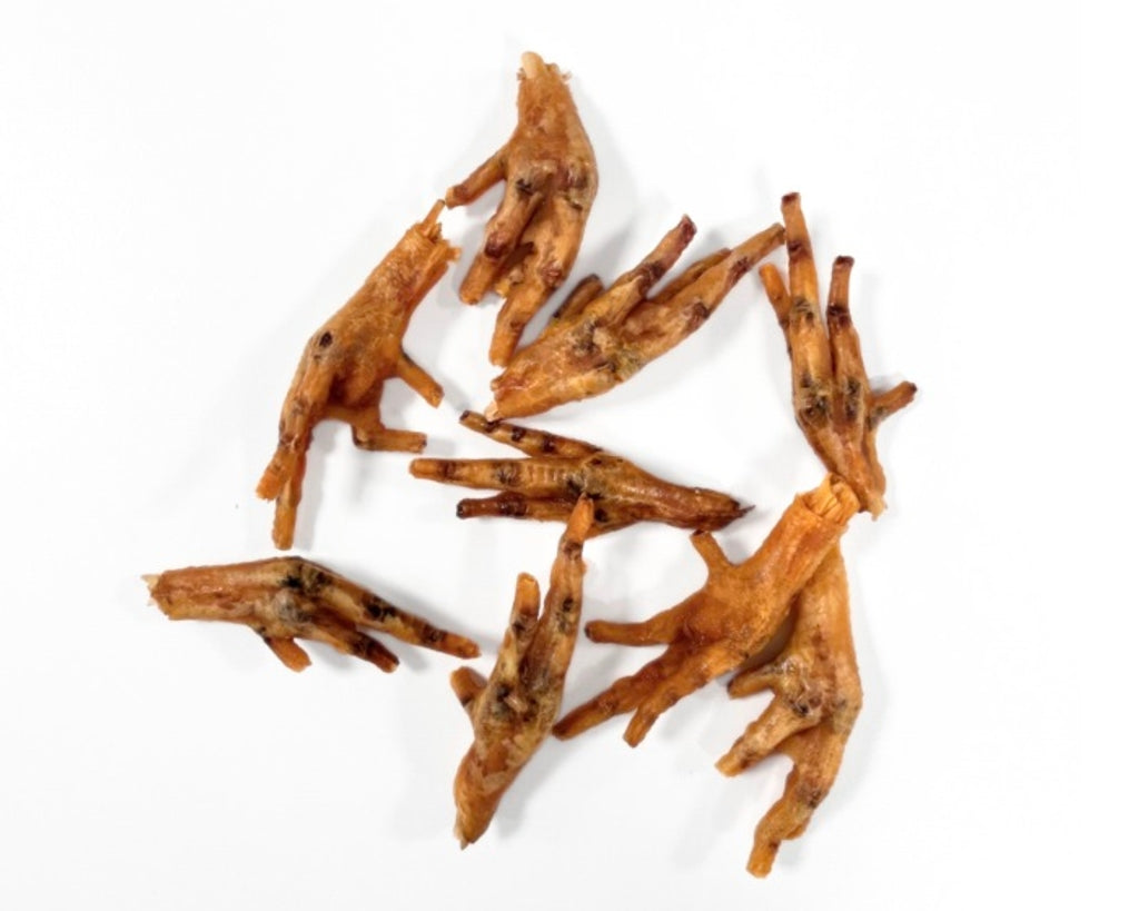 patas de pollo deshidratada