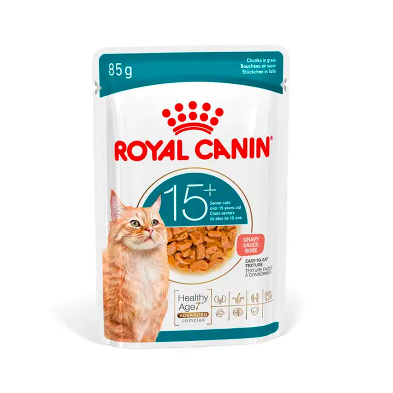 Royal Canin Ageing 15+ Pouch en Salsa para gatos
