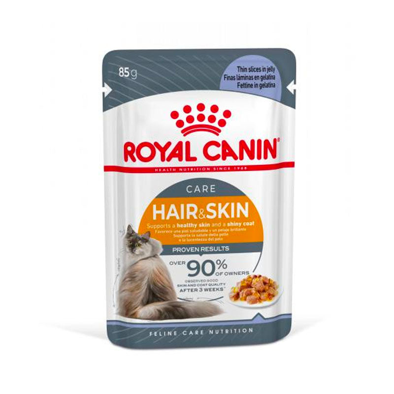Royal Canin Hair & Skin en Gelatina Pouch per a gats