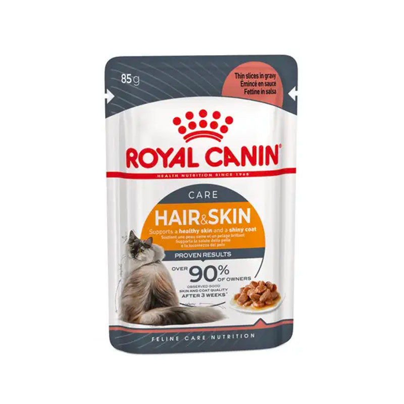 Royal Canin Hair & Skin en Salsa Pouch para gatos