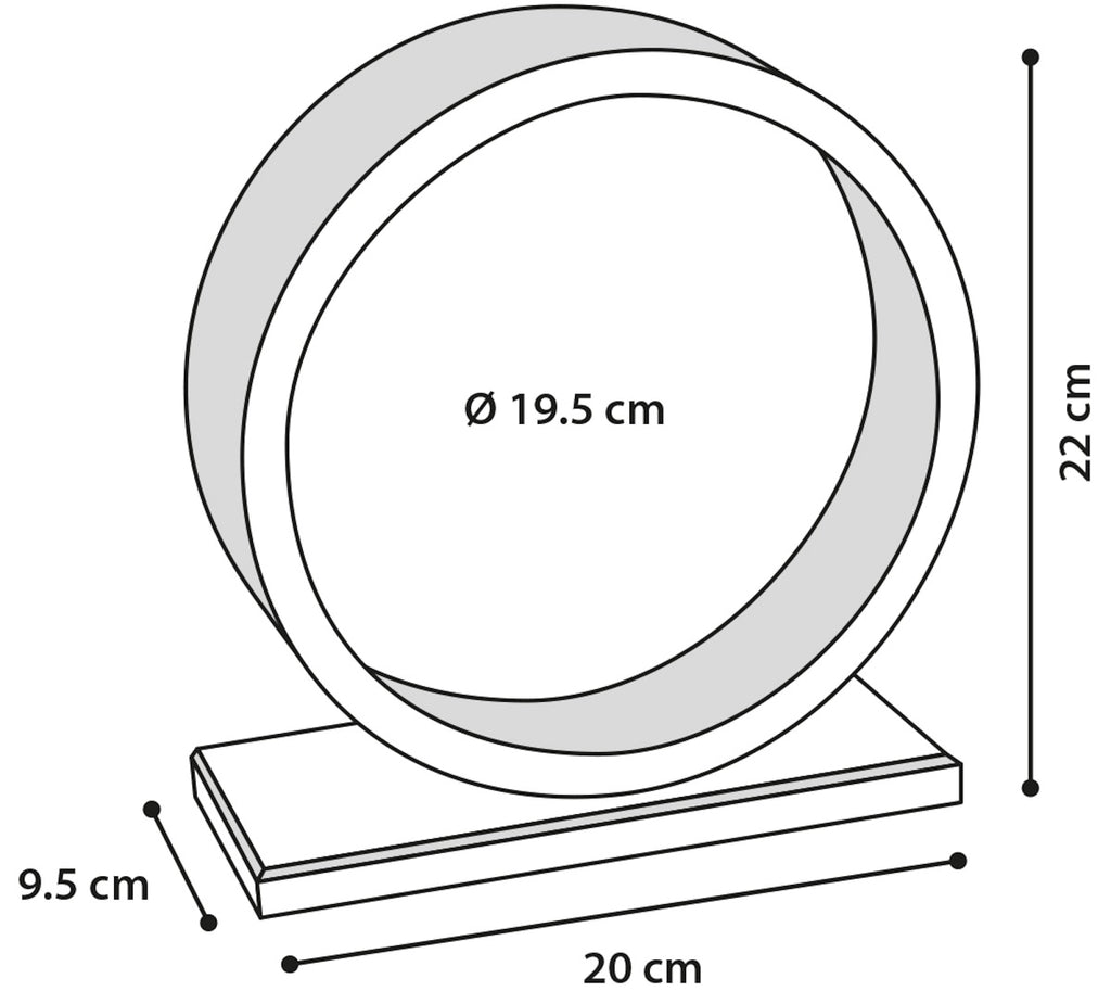 Danco de fusta salmó M 19,5 cm