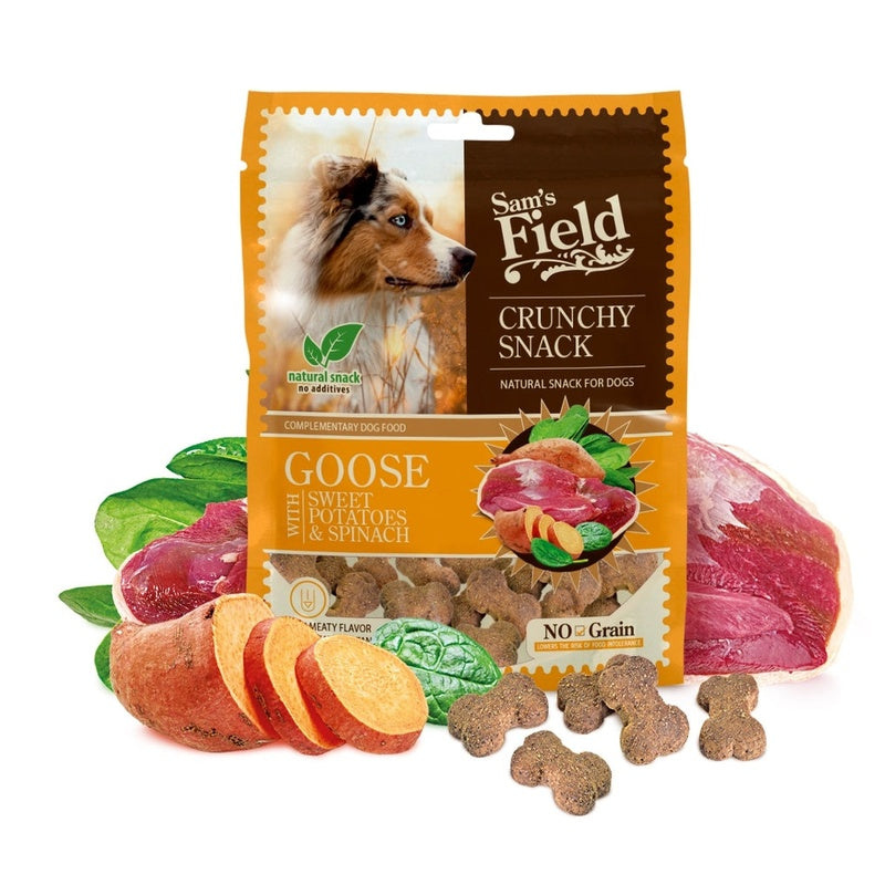 crunchy grain free ganso boniato espinacas 200gr Imagen principal del producto