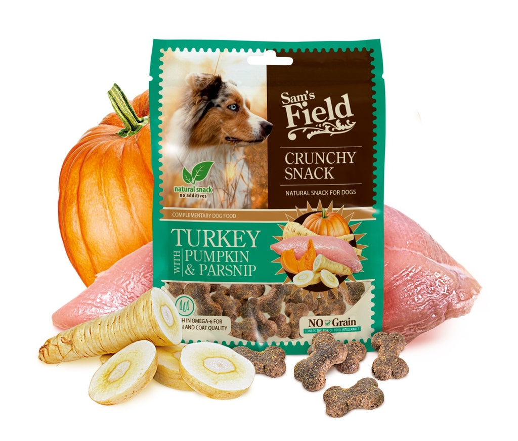 crunchy grain free pavo calabaza chirivia 200gr Imagen principal del producto