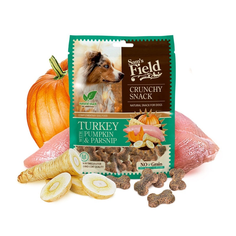 crunchy grain free pavo calabaza chirivia 200gr Imagen principal del producto